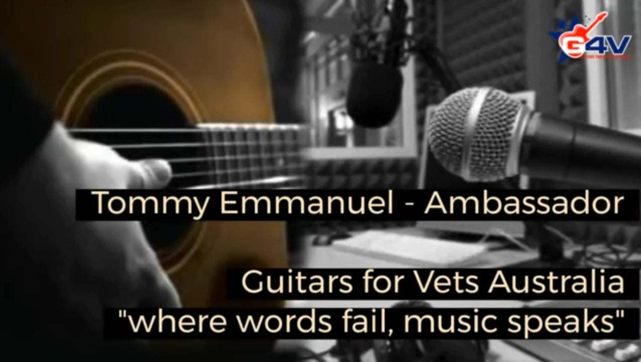 Load video: Tommy Emmanuel, regarded as one of the greatest acoustic guitar players of all time, talks about music.